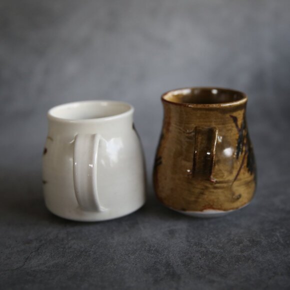 Bogen Signed Artisan Pottery Mugs Cups - Picture 7 of 10